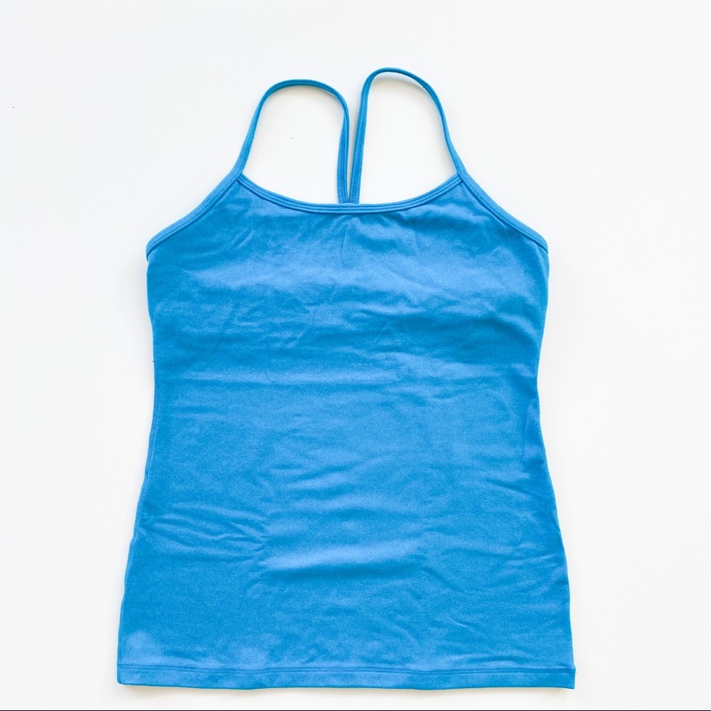 Lululemon Blue Power Y Tank Size 8